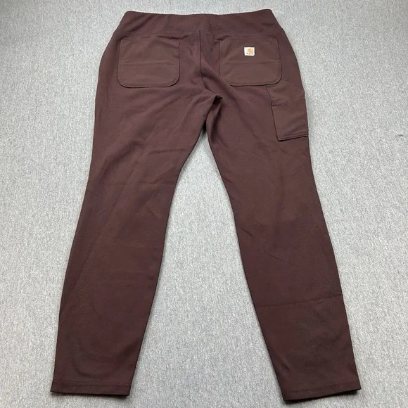 Carhartt Fitted Pants Purple Women's Large (12-14) Pull On Double Knee 102482 - Picture 11 of 12